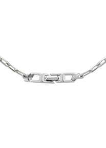 Diesel Damen Kette mit Anhänger "Schmuck Geschenk Silber 925 D LOGO, DL1364040", Silber 925 (Sterlingsilber), L: 50cm, silber, Silber 925