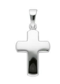 Adelia´s ADELIA ́S Damen Ketten-Anhänger "585 Weißgold Kreuz Anhänger", Gold, silber, Gold, Schmuckanhänger, Goldschmuck für Damen & Herren