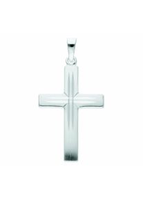 Adelia´s ADELIA ́S Damen Kreuzkette "Halskette - Kreuzkette mit Kreuz Anhänger aus 925 Silber", Silber 925 (Sterlingsilber), silber, Silber 925