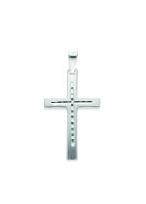 Adelia´s ADELIA ́S Damen Kreuzkette "Halskette - Kreuzkette mit Kreuz Anhänger aus 925 Silber", Silber 925 (Sterlingsilber), silber, Silber 925