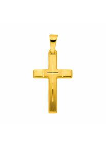 Adelia´s ADELIA ́S Damen Kette mit Anhänger "333 Gold Kreuz Anhänger", Gelbgold 333, gold, Gelbgold 333, Halsketten, Schmuckset - Set mit Halskette
