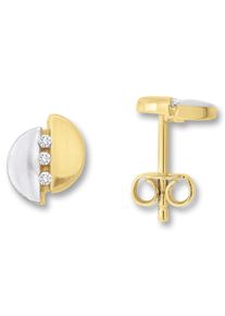 ONE ELEMENT Damen Paar Ohrhänger "Zirkonia Ohrringe Ohrstecker aus 333 Gelbgold", Damen,mit Zirkonia, Gelbgold 333-Gold, gold, Gelbgold 333, Gold,
