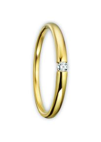 ONE ELEMENT Damen Diamantring "0.04 ct Diamant Brillant Ring aus 585 Gelbgold", 58,mit Diamant, Gelbgold 585-Diamanten, gold, Gelbgold 585,