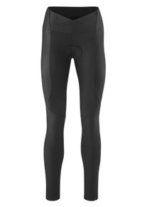 Gonso Damen Fahrradhose "CARGESE", schwarz, Gr. 42, 78% Polyester; 22% Elasthan, Hosen, Damen Radhose, lange atmungsaktive Radlerhose, Sitzpolster,