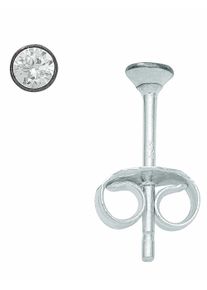 Adelia´s ADELIA ́S Damen Paar Ohrhänger "Damen 925 Silber Ohrringe Ohrstecker mit Zirkonia Ø 3 mm", Damen, Silber 925 (Sterlingsilber), silber, Silber 925