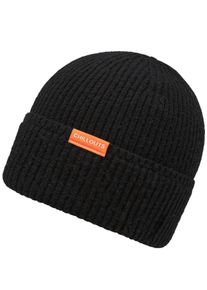 Chillouts Damen Strickmütze "Matty Hat", schwarz, modisch,klassisch,sportlich,casual, unifarben, Strick, Baumwollmischung, Mützen, Mit hohem