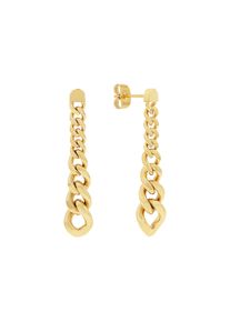 s.Oliver Damen Paar Ohrhänger "2039751", Edelstahl, gold, Edelstahl, Ohrringe