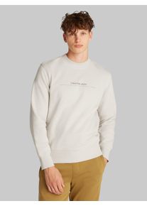 Herren Sweatshirt "MINIMAL LOGO CREW NECK", gelb, casual, Gr. XL, Calvin Klein Jeans, unifarben, Sweatware, Obermaterial: 55% Baumwolle, 45%