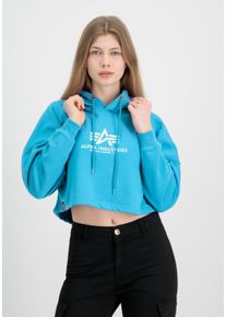 Damen Hoodie "Alpha Industries Women - Hoodies Basic Hoodie COS Women", blau, Gr. S, Alpha Industries, Obermaterial: 80% Baumwolle, 20% Polyester,