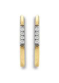 ONE ELEMENT Damen Paar Ohrhänger "0.03 ct Diamant Brillant Ohrringe Ohrstecker", Damen, 0,03 ct mit Diamant, Gelbgold 585-Gold-Diamanten, gold,
