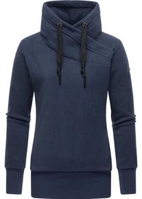 Ragwear Damen Sweatshirt "Neska Fleece", blau, casual, Gr. XS, Fleece, Obermaterial: 100% Polyester, Sweatshirts, modischer Longsleeve Fleecepullover