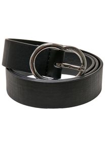 Urban Classics Damen Hüftgürtel "Urban Classics Damen Small Ring Buckle Belt", schwarz, Gr. L, 100% Polyester, Gürtel