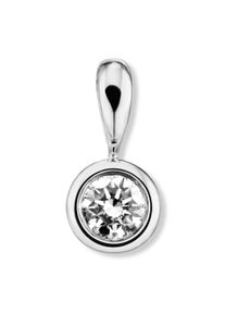 ONE ELEMENT Damen Ketten-Anhänger "0.25 ct Diamant Brillant Anhänger aus 750 Weißgold", 0,25 ct, Weißgold 750-Gold-Diamanten, silber, Weißgold 750,