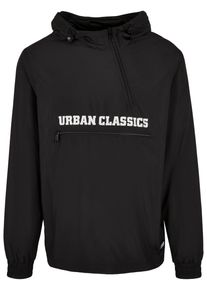 Urban Classics Herren Allwetterjacke "Urban Classics Herren Commuter Pull Over Jacket", schwarz, casual, Gr. S, mehrfarbig, 100% Polyester, Jacken