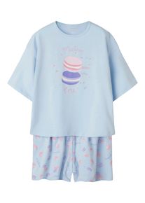 name it Kinder Schlafanzug "NKFNIGHTSET BOXY MACARON NOOS", Gr. 86nantucket breeze (blank), Jersey, Obermaterial: 95% Baumwolle, 5% Elasthan,