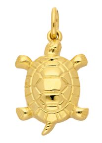 Adelia´s ADELIA ́S Damen Ketten-Anhänger "585 Gold Anhänger Schildkröte", Gold, gold, Gold, Schmuckanhänger, Goldschmuck für Damen