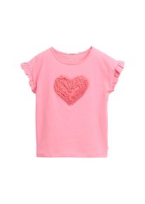 Tom Tailor Mädchen T-Shirt, pink, casual, Gr. 92, bestickt, Obermaterial: 100% Baumwolle, Shirts, mit Volants