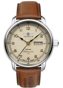 Zeppelin Herren Automatikuhr "Méditerranée 1921", braun, Armbanduhren, Mechanische Uhr, Armbanduhr, Herrenuhr, Datum, Made in Germany