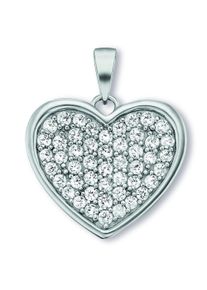 ONE ELEMENT Damen Ketten-Anhänger "Zirkonia Herz Herz Anhänger aus 925 Silber", Silber 925 (Sterlingsilber), silber, Silber 925 (Sterlingsilber),