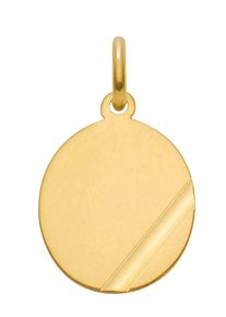 Adelia´s ADELIA ́S Damen Ketten-Anhänger "333 Gold Gravurplatte Anhänger", Gold, gold, Gold, Schmuckanhänger, Goldschmuck für Damen