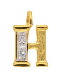 Adelia´s ADELIA ́S Damen Buchstaben-Anhänger "585 Gold Buchstabenanhänger", 0,02 ct VVS = sehr sehr kleine Einschlüsse H, Gold, gold, Gold, Schmuckanhänger,