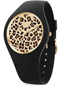Ice Watch ICE-WATCH Damen Quarzuhr "ICE leopard - Small - 3H"schwarz, Armbanduhren, Armbanduhr, Damenuhr, Silikonarmband, Wasserdicht bis 10 bar, analog