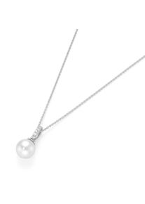Damen Perlenkette "Muschelkernperl Anhänger, Silber 925", 45cm, Silber 925 (Sterlingsilber), weiß, Giorgio Martello MILANO, Silber 925