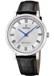 Festina Damen Solaruhr "Solar Energy", schwarz, Armbanduhren, Armbanduhr, Herrenuhr, Damenuhr, Lederarmband