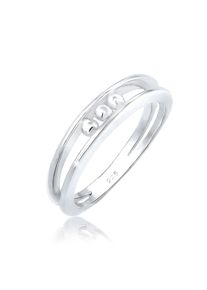 Elli Damen Fingerring "Kugel Basic 925 Sterling Silber", 58mm, ohne Stein, Silber 925 (Sterlingsilber), 2mm, silber, Silber 925 (Sterlingsilber),