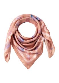 Hugo Damen Schal "Auraize 90*90"rust, copper 225, casual, gemustert, Polyester, Modetücher, mit Print und Hugo Schriftzug
