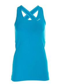 WINSHAPE Damen Sporttop "Tanktop WVR32", blau, Gr. XS, 90% Baumwolle, 10% Elasthan, Tops, Drop Back Design