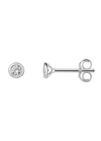 ONE ELEMENT Damen Paar Ohrhänger "0.22 ct Diamant Brillant Ohrringe Ohrstecker", Damen, 0,22 ct, Weißgold 750-Gold-Diamanten, silber, Weißgold 750,