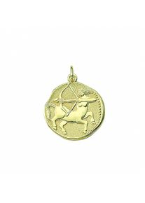 Adelia´s ADELIA ́S Damen Ketten-Anhänger "Damen & Herren 333 Gold Sternzeichen Anhänger Schütze Ø 18,2 mm", Damen, Schütze, Gelbgold 333-Gold, gold, Gelbgold
