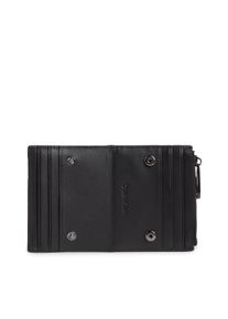 Calvin Klein Kartenetui "CK MUST CARDHOLDER", schwarz, Leder, unifarben, klassisch, Kleinlederwaren, Slim Wallet Herren, Mini Geldbörse mit