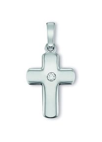 ONE ELEMENT Damen Ketten-Anhänger "Zirkonia Kreuz Anhänger aus 925 Silber", Silber 925 (Sterlingsilber), silber, Silber 925 (Sterlingsilber),