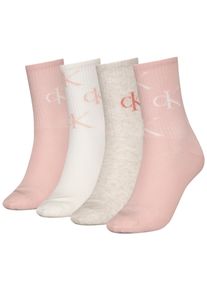 Damen Socken, Calvin Klein Jeans, rosa, Baumwollmischung, unifarben, Socken