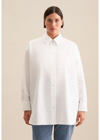Seidensticker Damen Longbluse "Schwarze Rose", weiß, Gr. 52, unifarben, 100% Baumwolle, Blusen, Langarm Kragen Uni