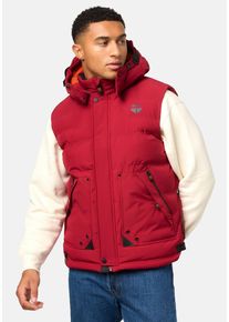 STONE HARBOUR Herren Steppweste "Egoor", rot, sportlich, Gr. S, Oberstoff: 94, 5% Polyester, 5, 5% Elasthan, Futter: 100% Polyester, Wattierung: 100%