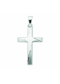Adelia´s ADELIA ́S Damen Kreuzkette "Halskette - 585 Weißgold Kreuzkette mit Kreuz Anhänger aus", Weißgold 585-Gold, silber, Weißgold 585, Gold, Halsketten,