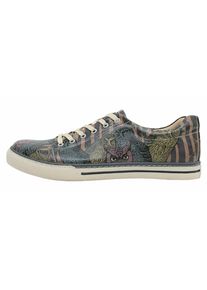DOGO Damen Sneaker "Classic Schnürsneaker Ever Feel Like You’re Being Watched Damen", Gr. 43, schwarz, Lederimitat, Schuhe, Vegan