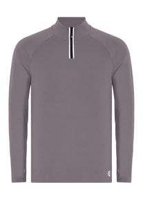 MOROTAI Herren Sweater "MOROTAI Herren MOROTAI Training Dry Half Zip Top", grau, Gr. S, 90% Polyester, 10% Elasthan, Sweatshirts
