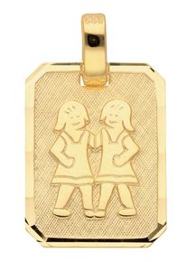 Adelia´s ADELIA ́S Damen Ketten-Anhänger "333 Gold Sternzeichen Anhänger Zwilling", Zwilling, Gold, gold, Gold, Schmuckanhänger, Goldschmuck für Damen & Herren