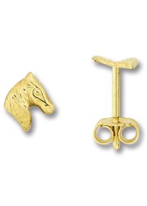 ONE ELEMENT Damen Paar Ohrhänger "Pferd Ohrringe Ohrstecker aus 333 Gelbgold", Kinder, Gelbgold 333-Gold, gold, Gelbgold 333, Gold, Ohrringe, ein