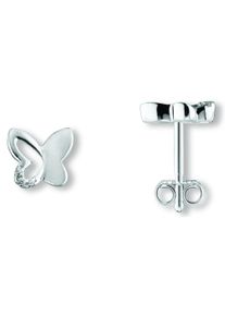 ONE ELEMENT Damen Paar Ohrhänger "Zirkonia Schmetterling Ohrringe Ohrstecker", Kinder, Silber 925 (Sterlingsilber), silber, Silber 925