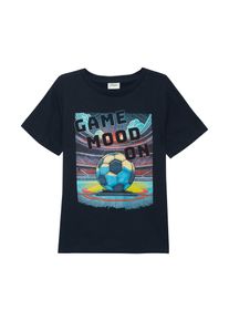 s.Oliver JUNIOR Jungen T-Shirt, blau, casual, Gr. 92, bedruckt, Jersey, Obermaterial: 100% Baumwolle, Shirts, mit Print
