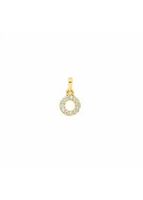 Adelia´s ADELIA ́S Damen Ketten-Anhänger "333 Gold Anhänger Ø 6,3 mm", mit Zirkonia, Gold, gold, Gold, Schmuckanhänger, mit Zirkonia Goldschmuck für Damen