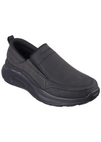 Skechers Herren Slip-On Sneaker "EQUALIZER 5.0", Gr. 47,5, schwarz, Nubukleder, casual, Schuhe, mit Relaxed Fit-Ausstattung
