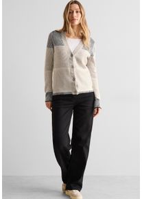 Cecil Damen Streifenpullover, schwarz, casual, Gr. XXL, gestreift, Web, 37% Baumwolle, 34% Polyacryl, 26% Polyester, 3% Elasthan, Pullover, mit