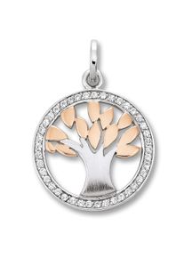 ONE ELEMENT Damen Ketten-Anhänger "Zirkonia Lebensbaum Anhänger aus 925 Silber", Silber 925 (Sterlingsilber), silber, Silber 925 (Sterlingsilber),