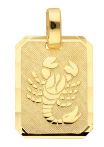 Adelia´s ADELIA ́S Damen Ketten-Anhänger "333 Gold Sternzeichen Anhänger Skorpion", Skorpion, Gold, gold, Gold, Schmuckanhänger, Goldschmuck für Damen & Herren